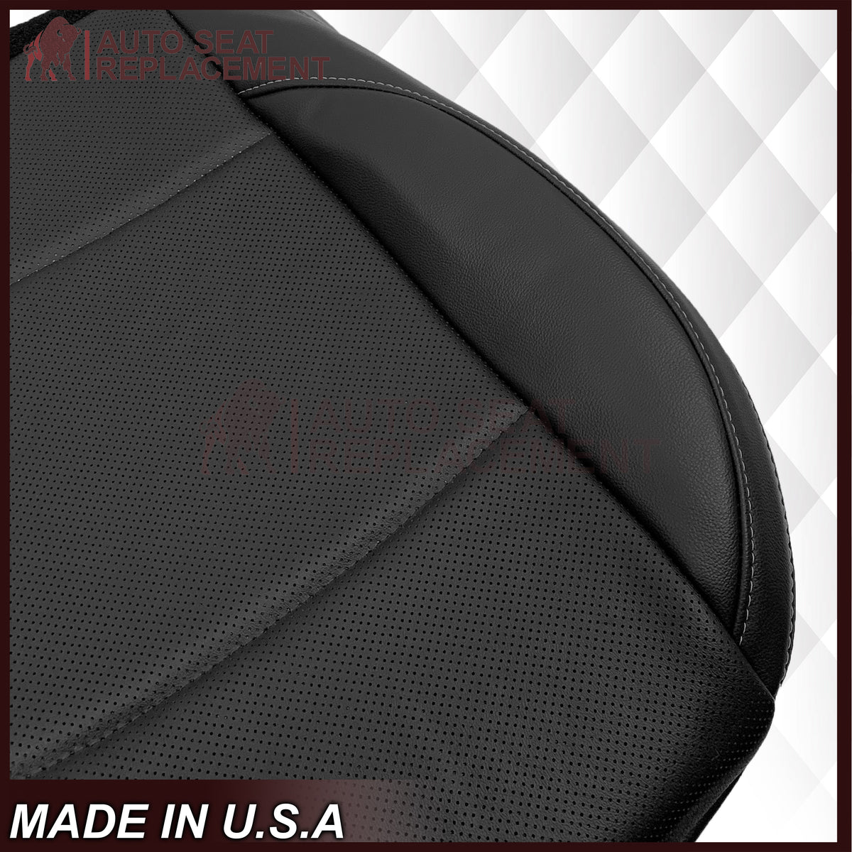 2015-2019 Subaru Outback LIMITED Replacement Leather Seat Covers: Perforated, Black