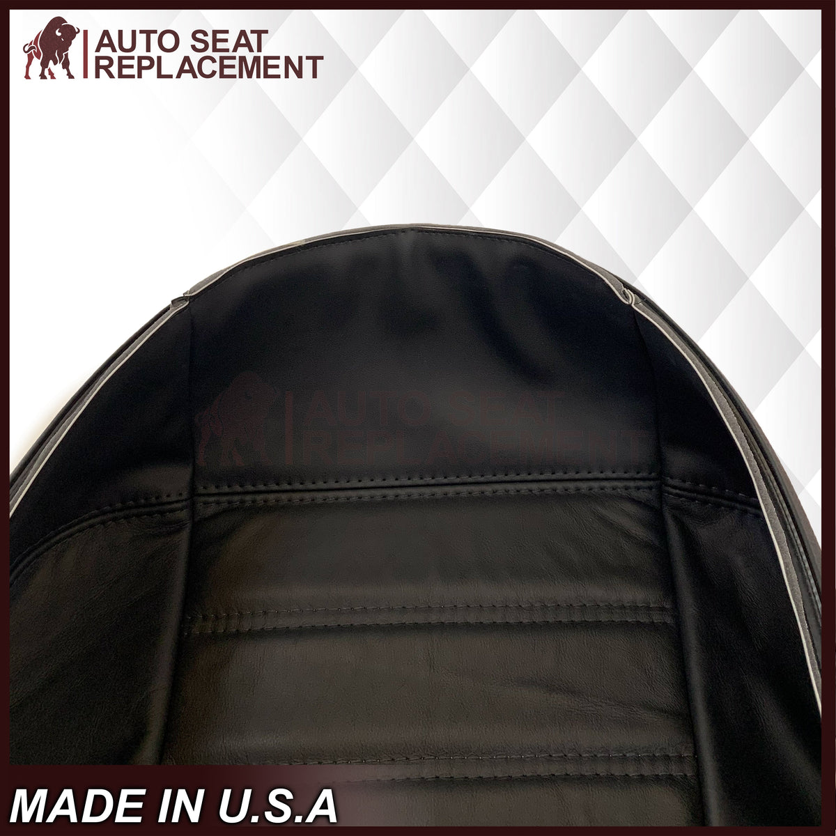 2003 - 2007 Hummer H2 SUV SUT Adventure LEATHER Seat Cover: Ebony Black