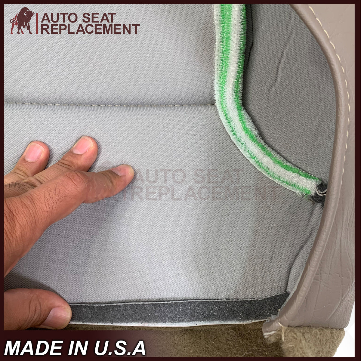 1992 - 1996 Ford Bronco Eddie Bauer Synthetic Leather Seat Cover In Mocha Tan