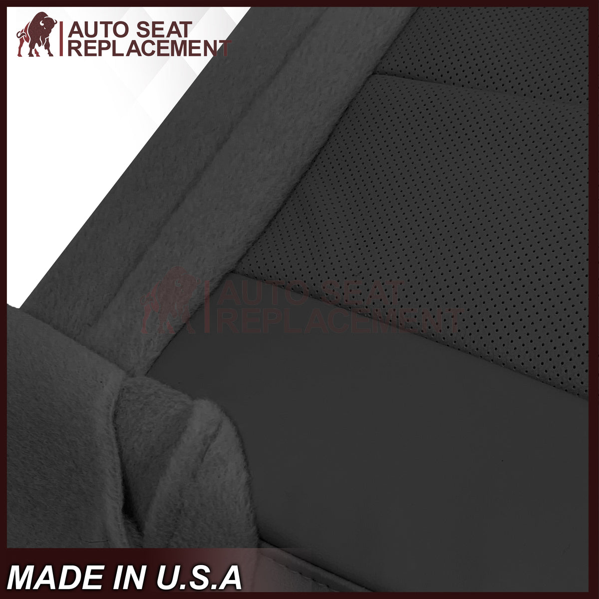 2007-2014 Ford Expedition Perforated Replacement Seat Cover In Black
