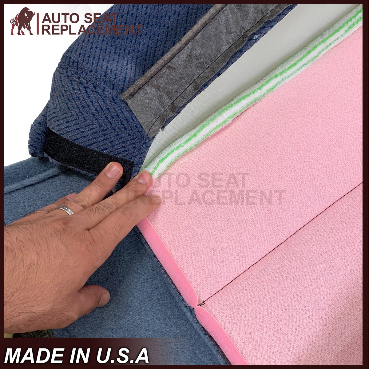 1995-1999 Chevy Tahoe Suburban Silverado Replacement Cloth Seat Cover in Navy Blue: Choose your options