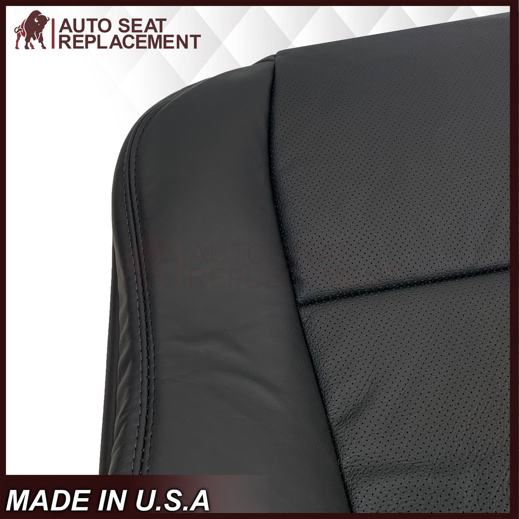2005 - 2008 Acura TL Driver Or Passenger Seat Covers In Black: Choose Leather OR Synthetic Leather