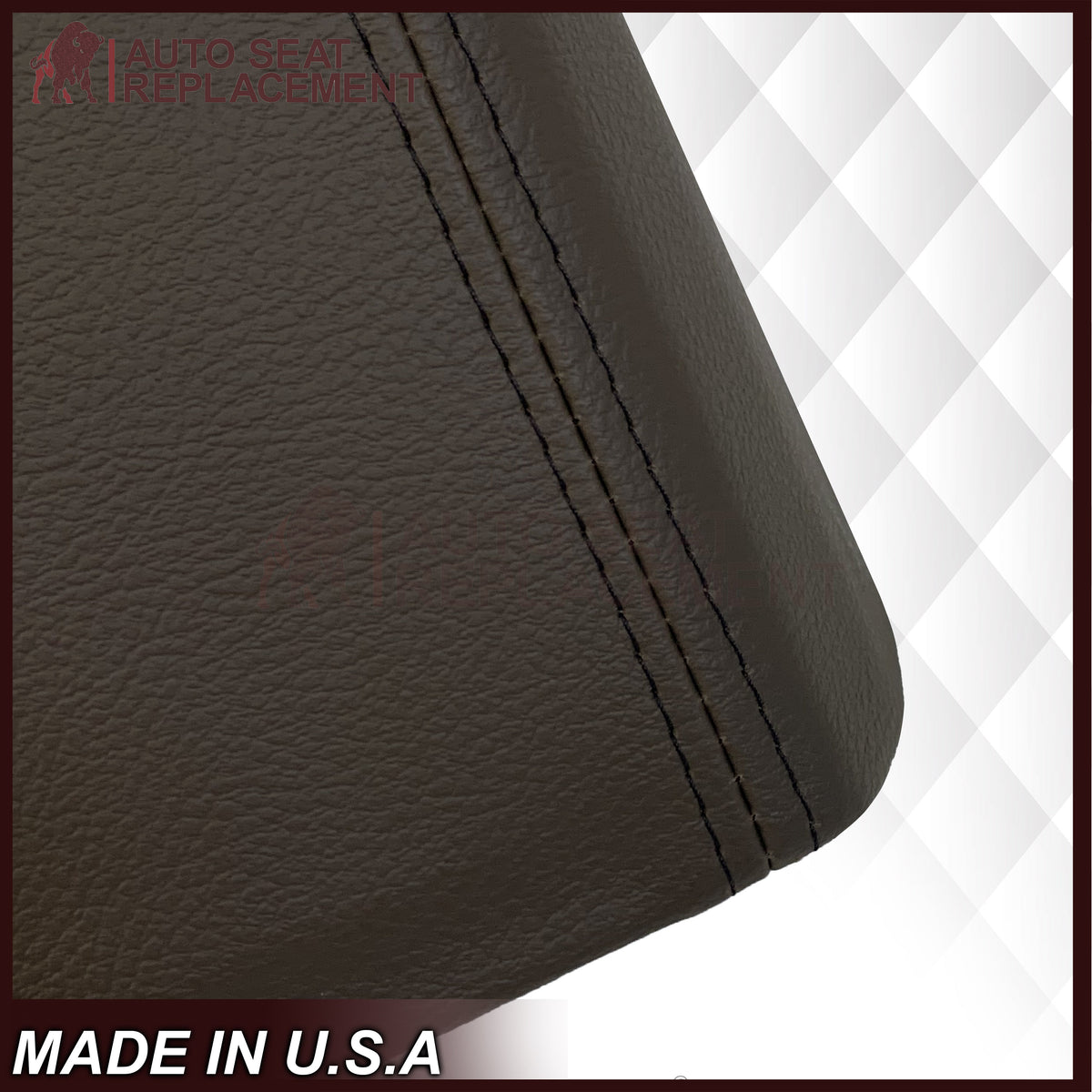 2007 - 2014  Ford Expedition Eddie Bauer Center Console Armrest Lid Synthetic Leather Cover In Brown