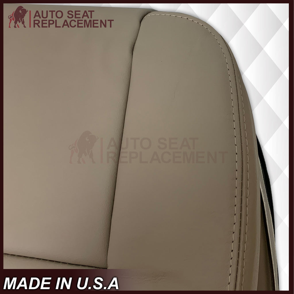 2000 - 2004 Toyota Tundra Driver OR Passenger Side Top and Bottom Replacement Seat Covers In Tan: Choose your material