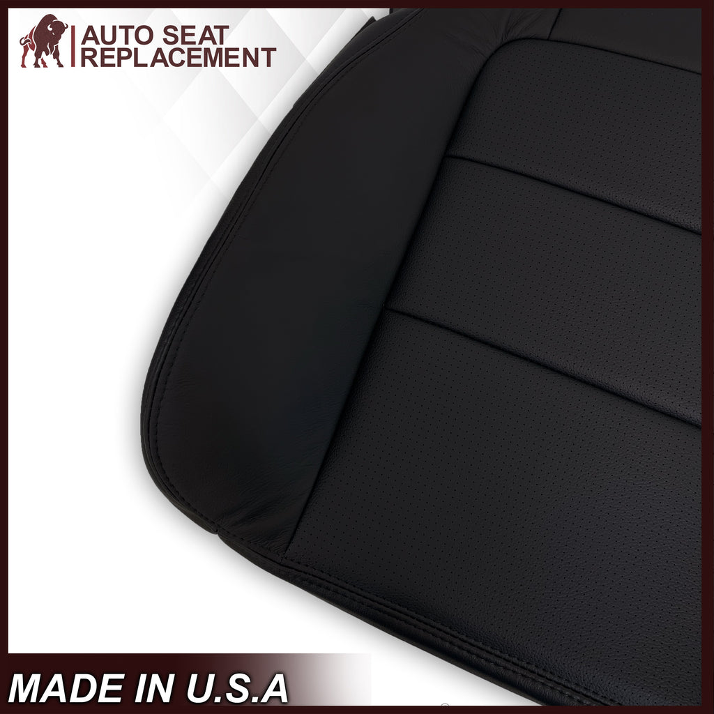 2001 2002 2003 Ford F350/F250 Lariat Extended Cab Perforated Seat Cover in Black: Choose Leather OR Vinyl