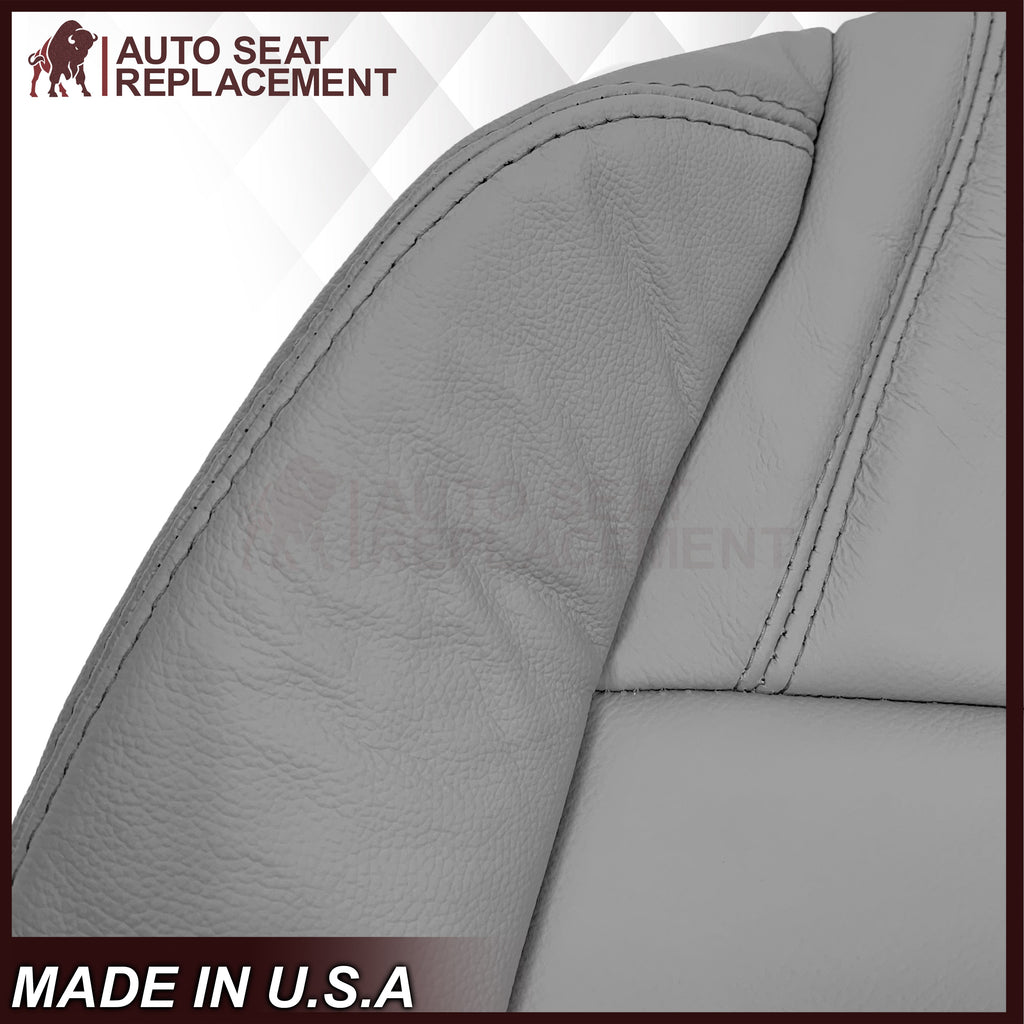 2009-2012 Chevrolet Traverse LT/LTZ Second Row Driver or Passenger Replacement Seat Cover: Non-Perforated, Gray