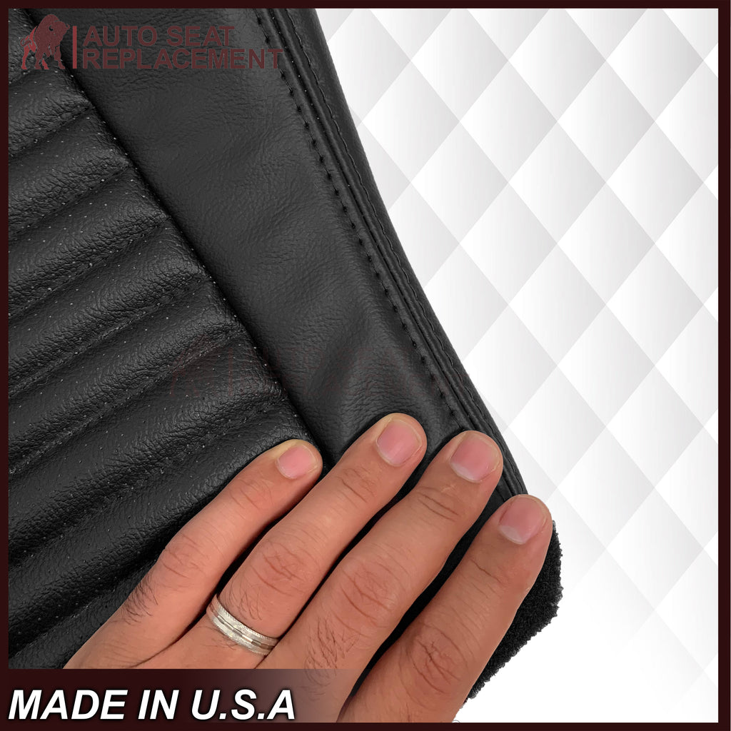 2003-2004 Ford Mustang Mach 1 ONE Replacement Leather Seat Cover in Ebony Black: Choose From Variation