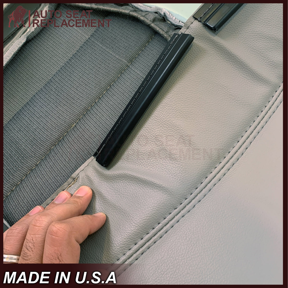 2009-2012 Chevrolet Traverse LT/LTZ Driver or Passenger Replacement Seat Cover: Perforated, Gray