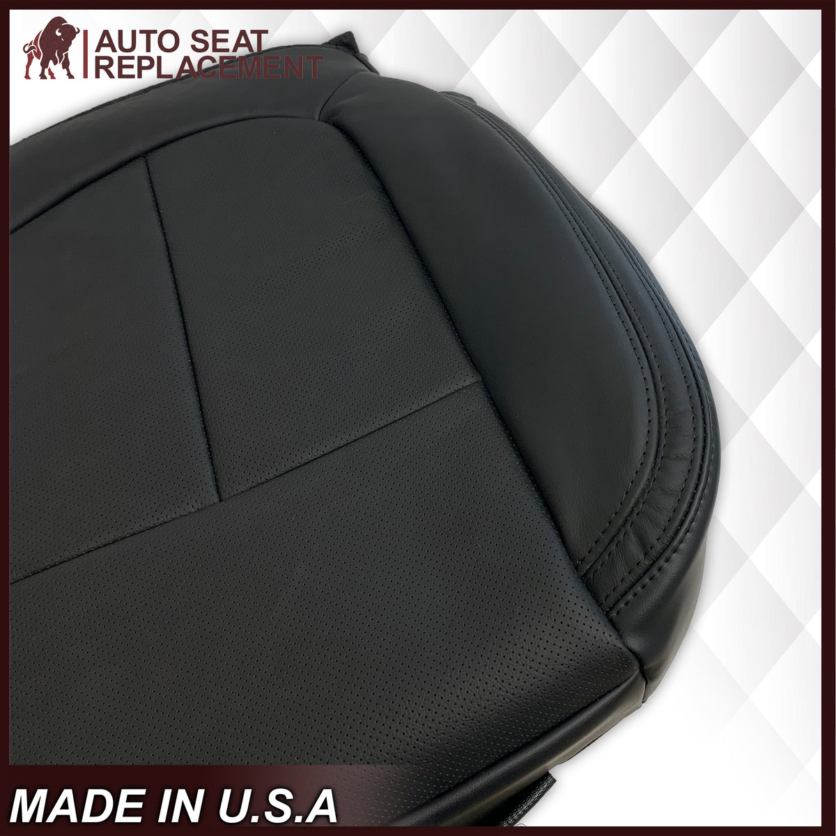 2009 - 2014 Ford F-150 PLATINUM EDITION Perforated Genuine Leather or Synthetic Leather Seat Covers