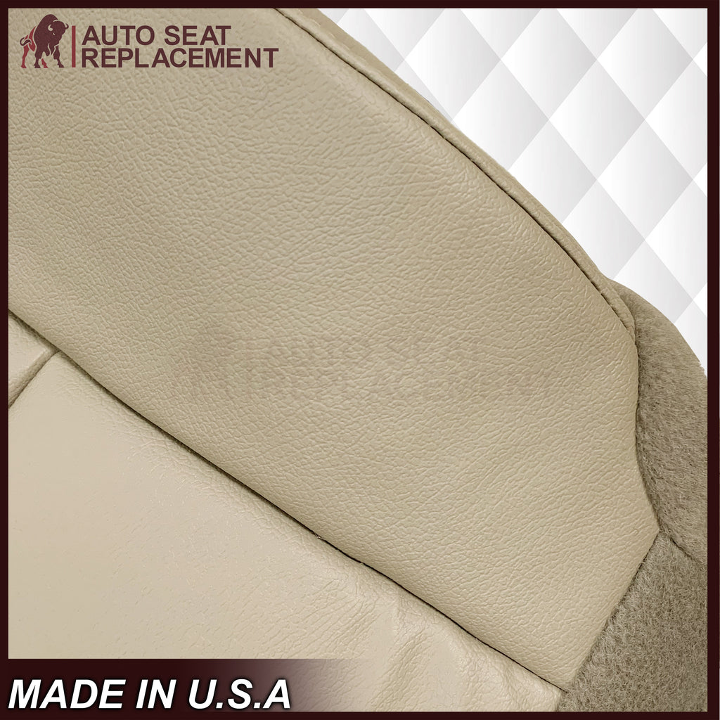 2007 - 2013 Acura MDX Driver Or Passenger Replacement Seat Covers: Non-Perforated Tan