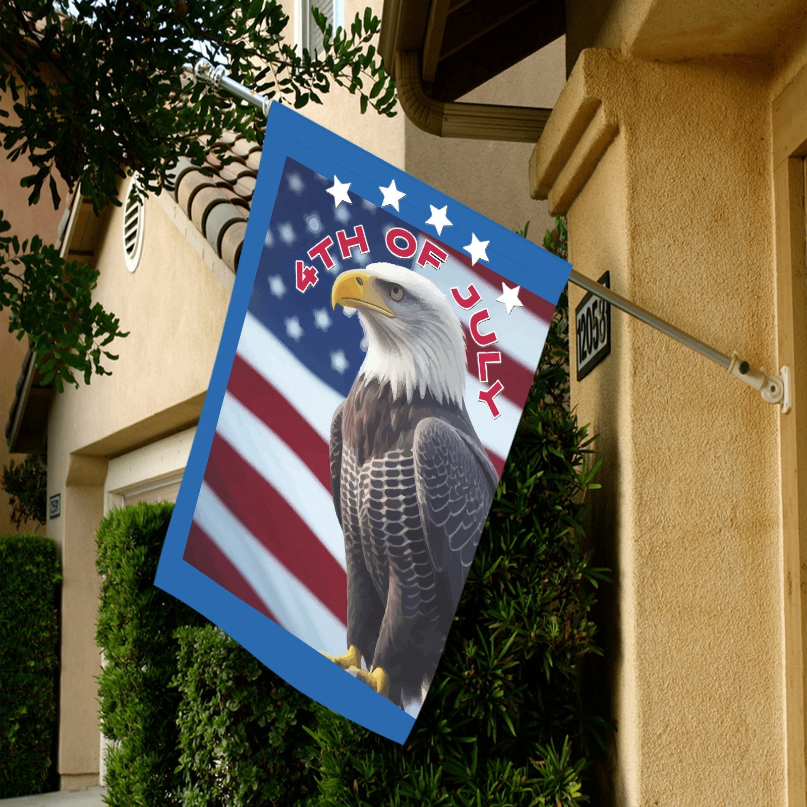 4th of July Garden Flag 28" x 40"（Made in USA）