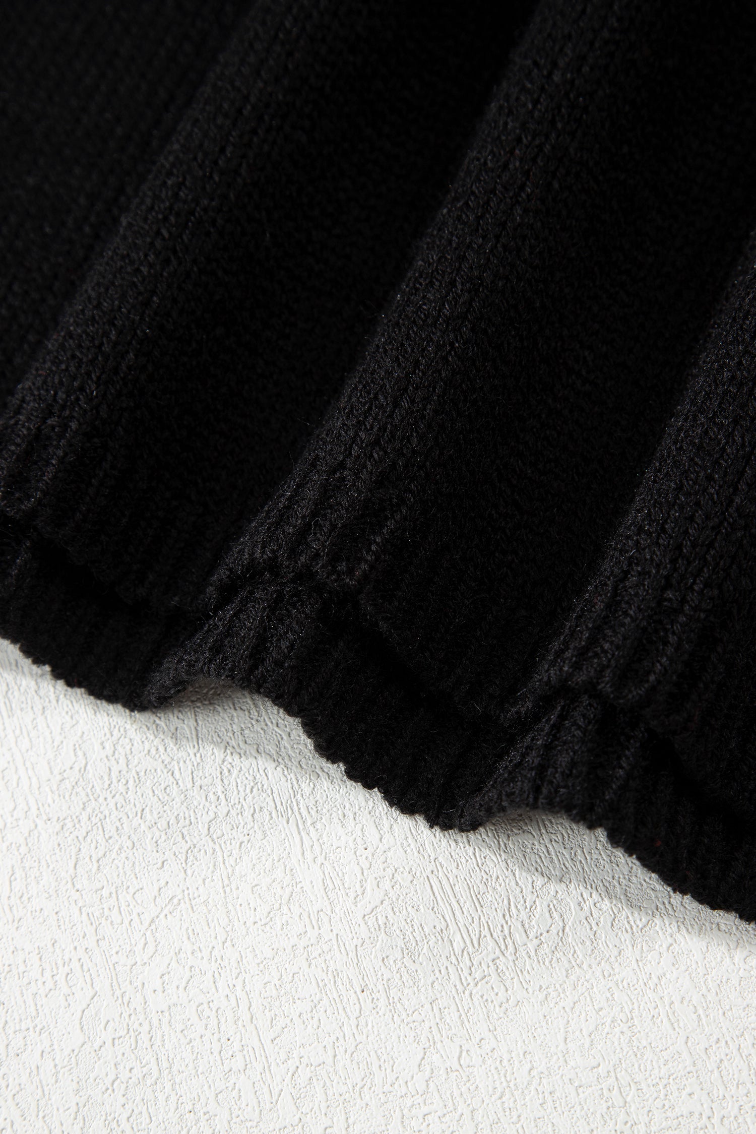 Bow Tie Backless Bubble Sleeve Sweater