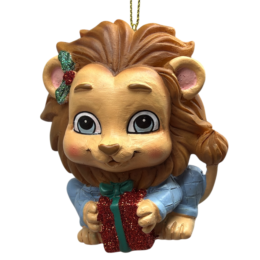 Festive Jungle Lion Pajama Ornament