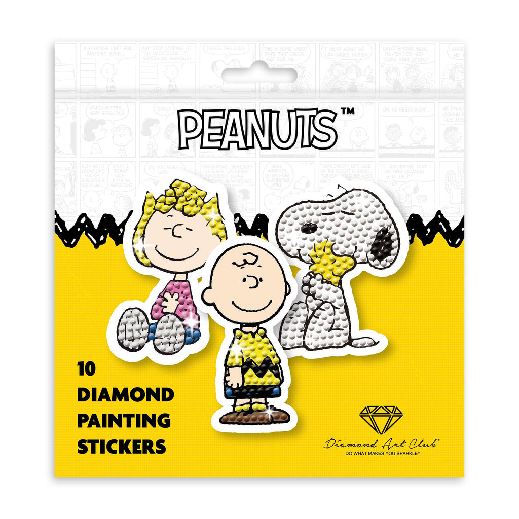 Diamond Art Club – Peanuts™ Diamond Painting Stickers (10-Pack)