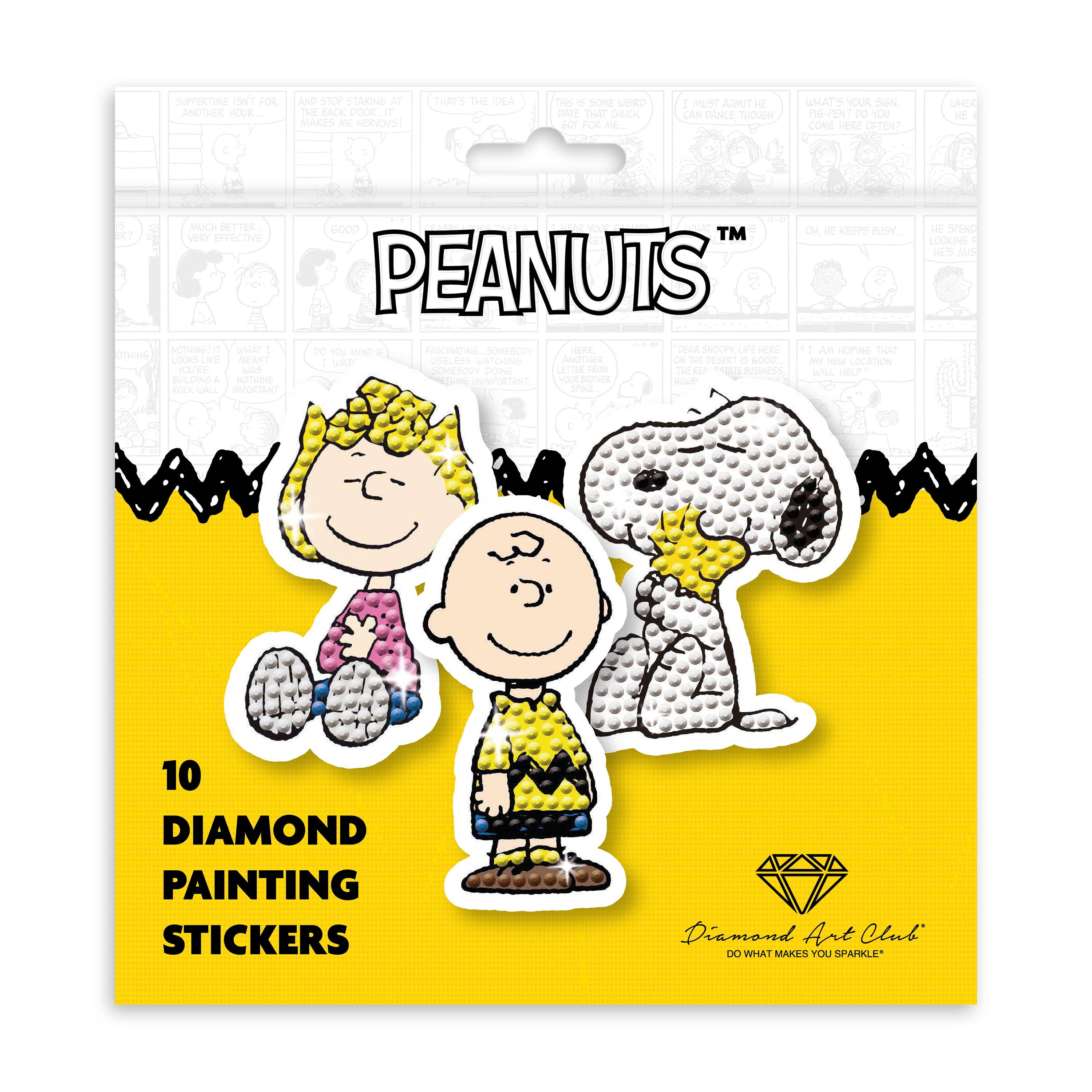 Diamond Art Club – Peanuts™ Diamond Painting Stickers (10-Pack)