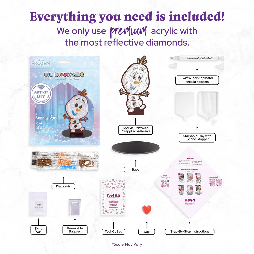 Diamond Art Club – Sparkle Pals™ – Chibi Olaf™