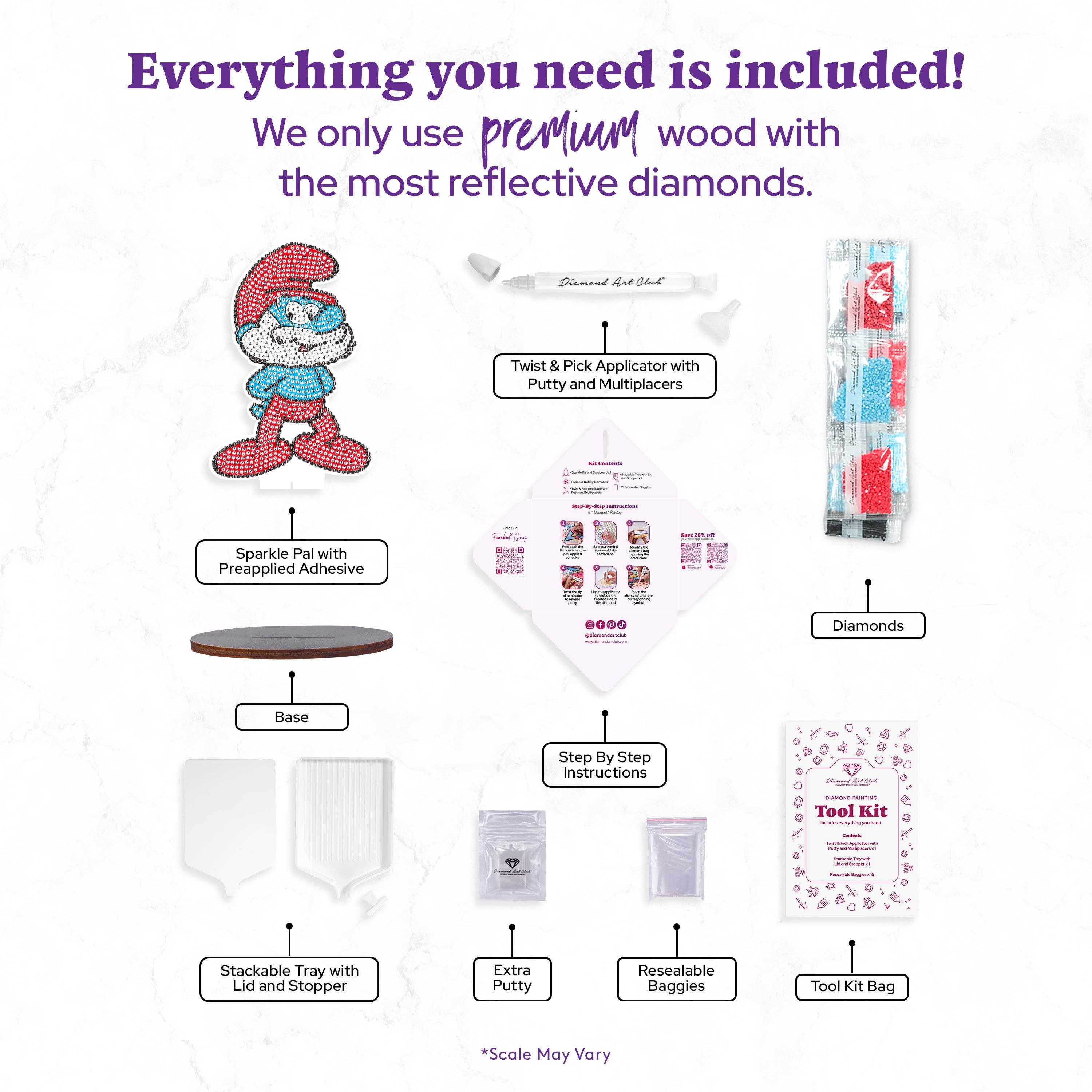 Diamond Art Club – Sparkle Pals™ - Papa Smurf™