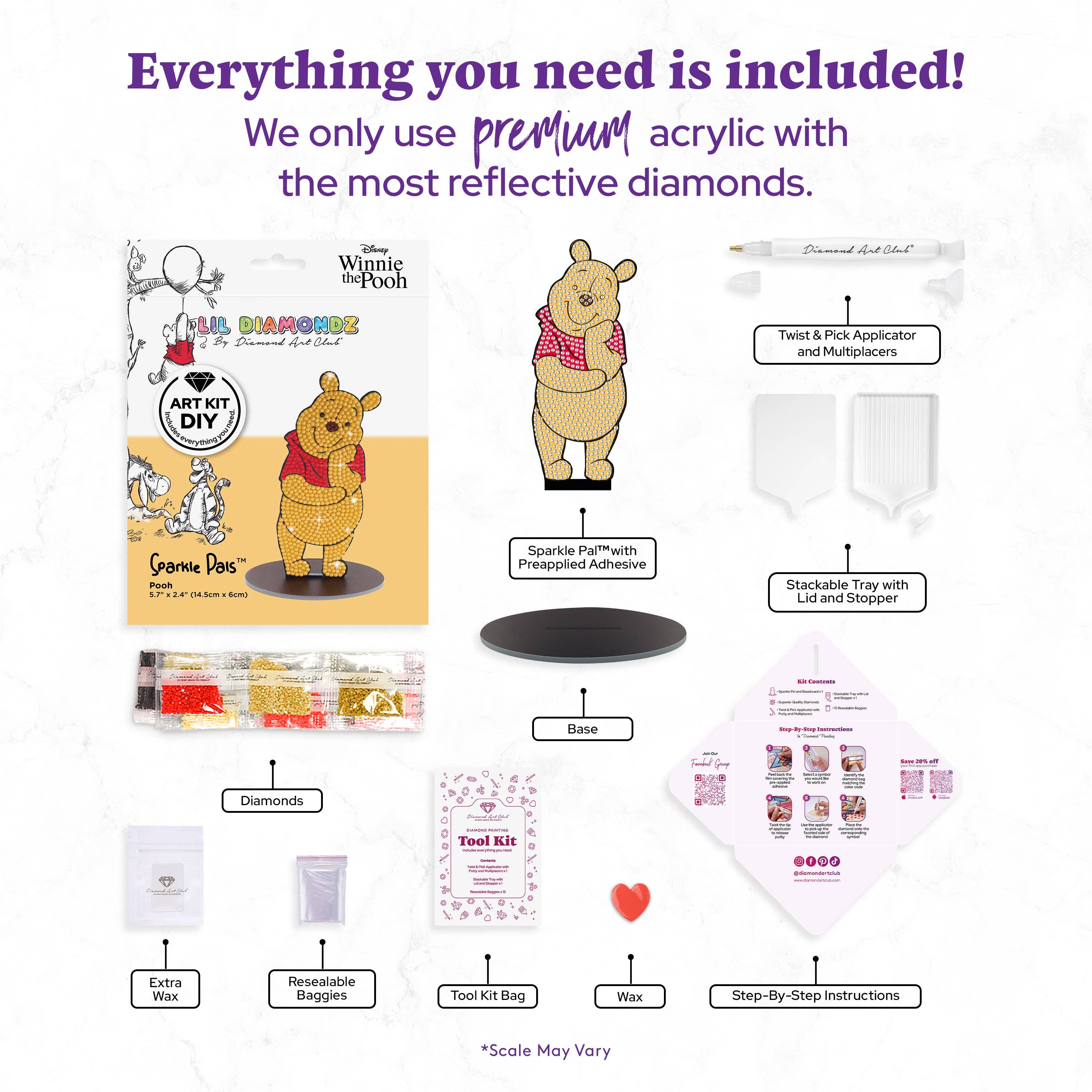 Diamond Art Club – Sparkle Pals™ - Pooh™