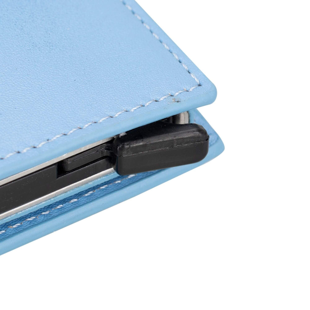 Douglas Genuine Leather Pop-Up Wallet with AirTag Slot - RFID Blocking Cardholder