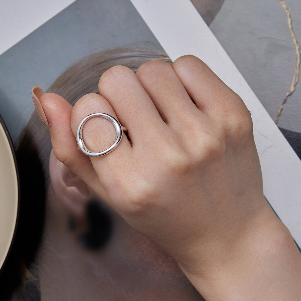 925 Sterling Silver Oxidized 1.8mm Wide Ring