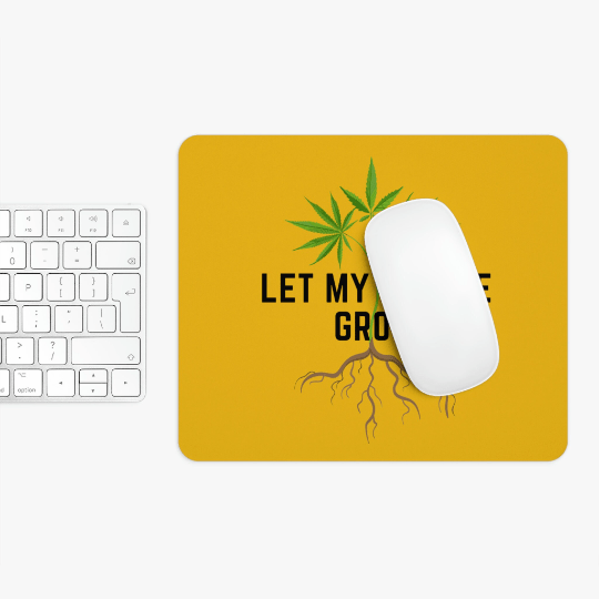 Let My People Grow Yellow Mousepad