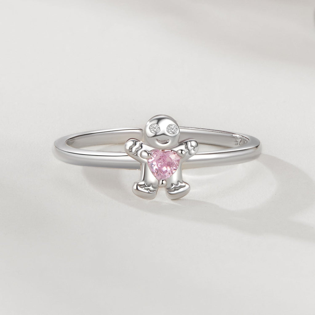 925 Sterling Silver White Gold Plated Pavé Setting CZ Ring