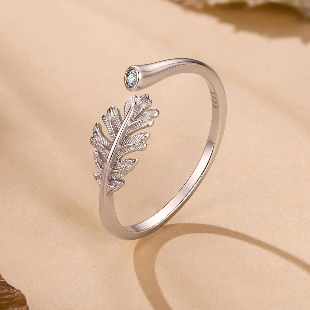 925 Sterling Silver White Gold Plated Size E Pavé CZ Ring for Women