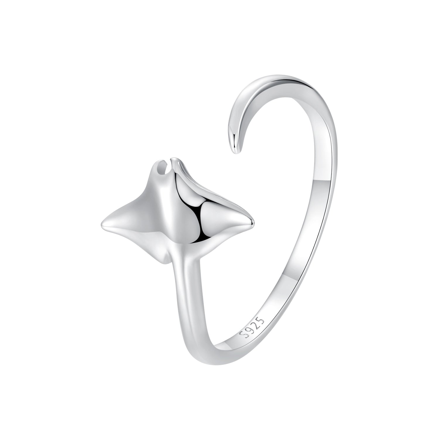 925 Sterling Silver & Plated White Gold 1.7mm Ring for Men
