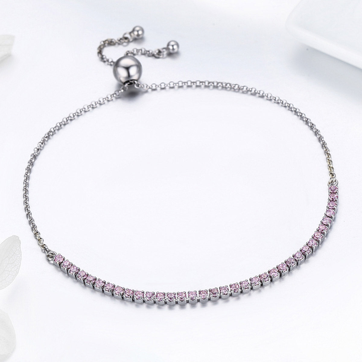 925 Sterling Silver Bracelet 27cm for Women