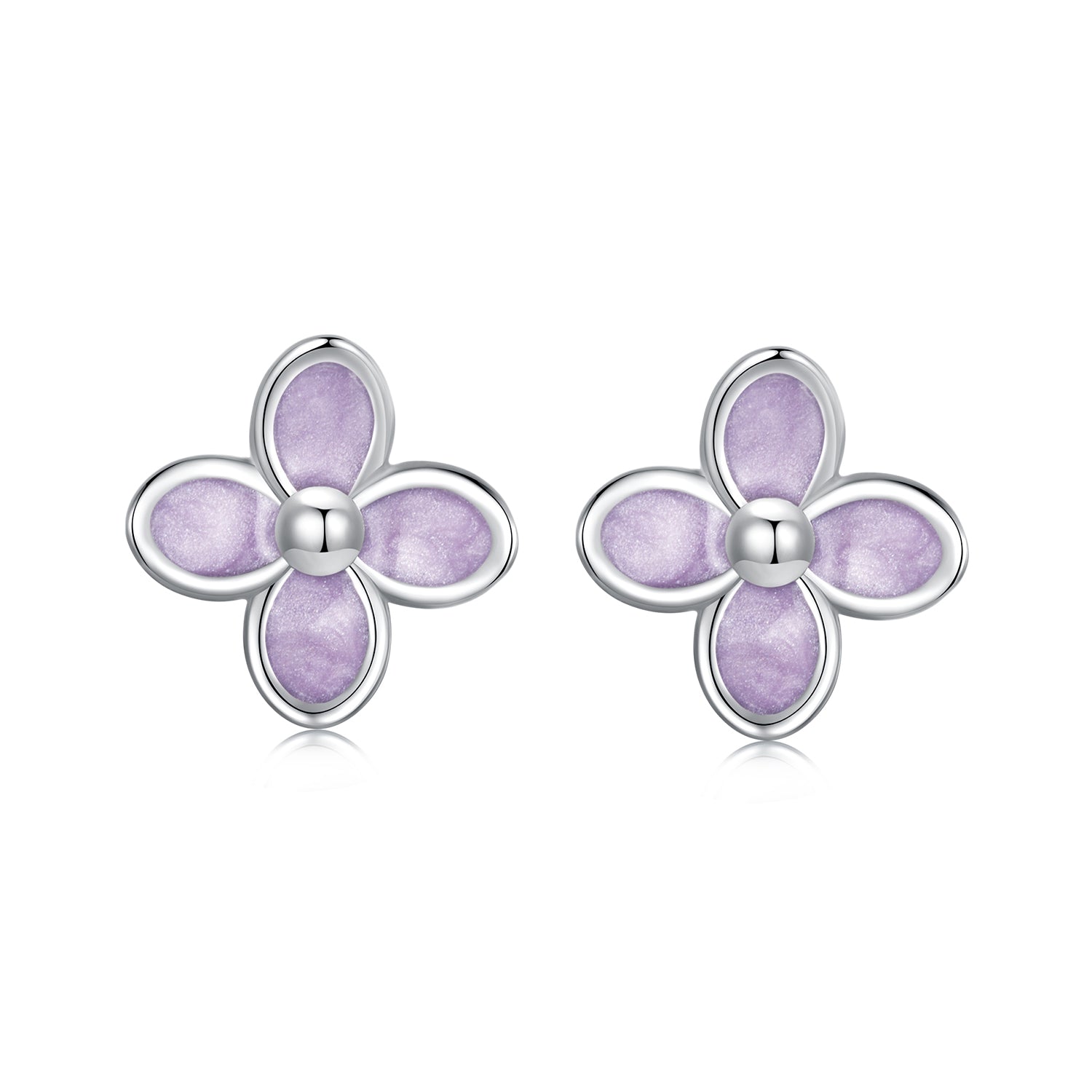 925 Sterling Silver Earrings with Enamel Process for Women
