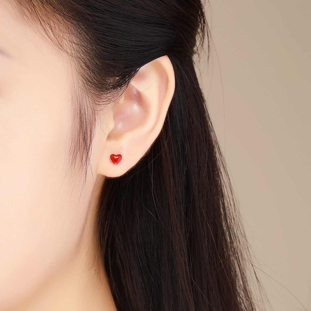 S925 Sterling Silver Plated Platinum Enamel Earrings