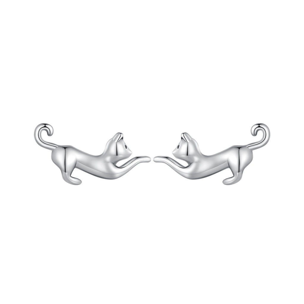 925 Sterling Silver Oxidized Earrings - 7*11mm for Women