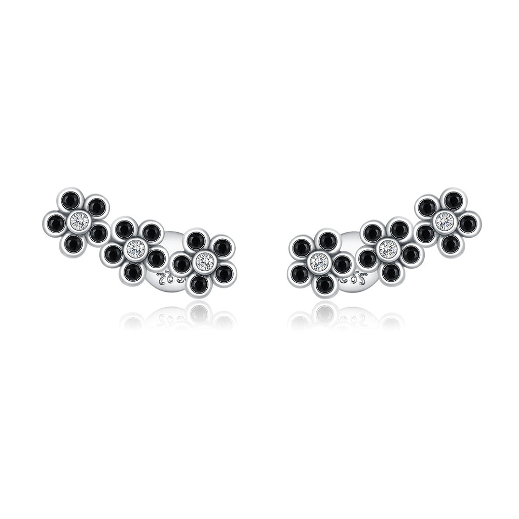 925 Sterling Silver Earrings with Pavé Setting CZ