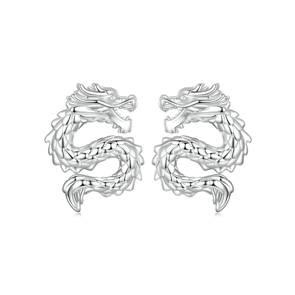 925 Sterling Silver Plated White Gold Earrings