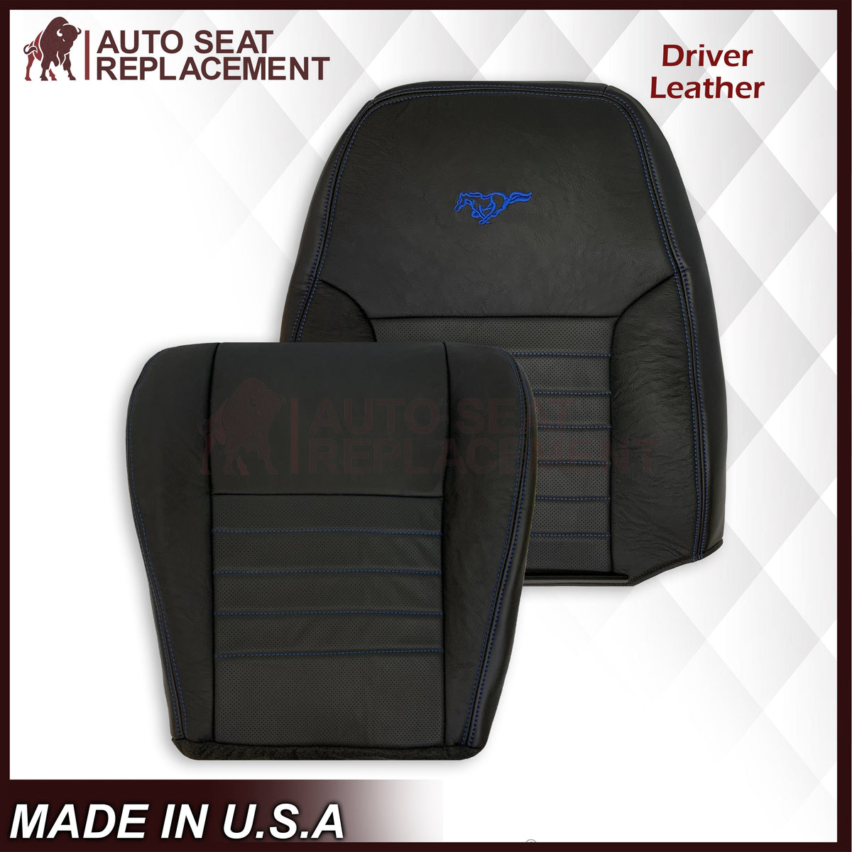 1999-2004 Ford Mustang GT Convertible: Design Your Mustang Seat Covers – Pick a Color, Add Your Logo