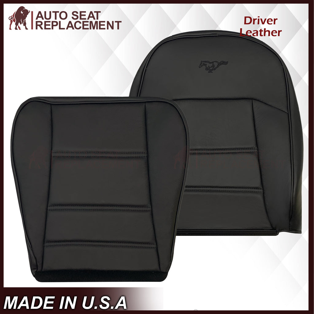 1999-2004 Ford Mustang V6 Replacement Seat Cover in Ebony Black: Choose From Variation
