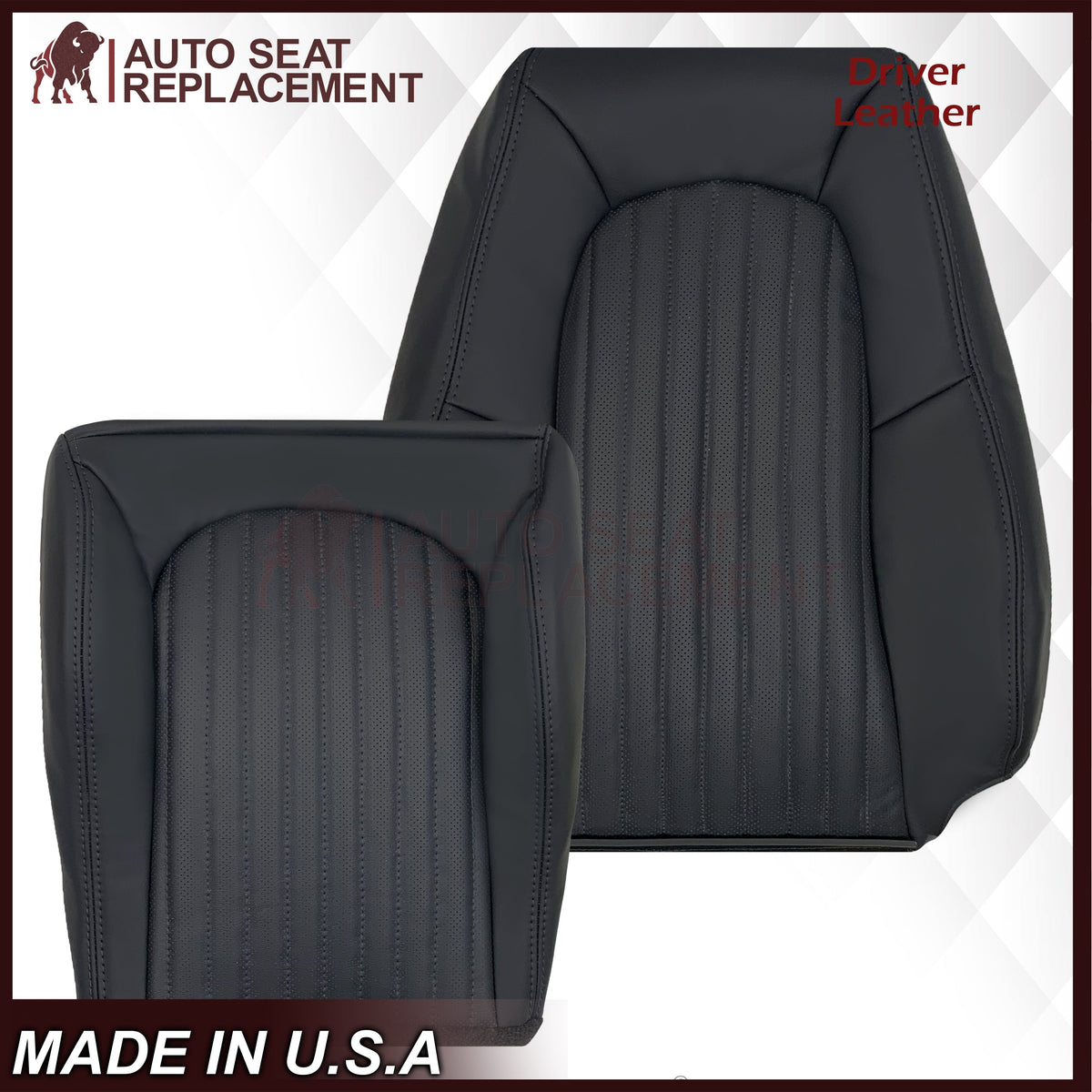 1999-2004 Ford Mustang V6/GT 2001 Bullitt Replacement Seat Covers In Ebony Black