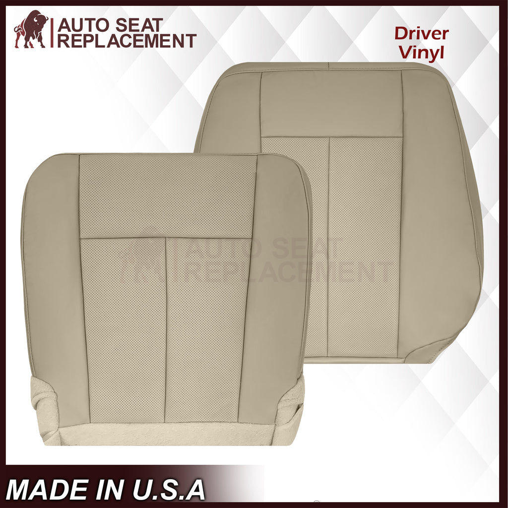 2007-2014 Ford Expedition Eddie Bauer/XLT Replacement Perforated Genuine Leather/Syn. Leather Seat Cover In Tan