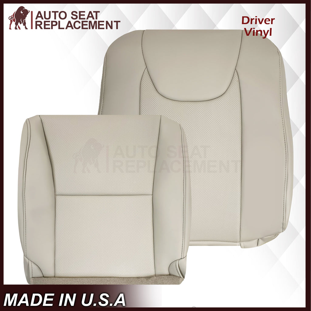 2010-2015 Lexus RX350 RX450H Replacement Synthetic Leather Seat Covers: Tan Perforated
