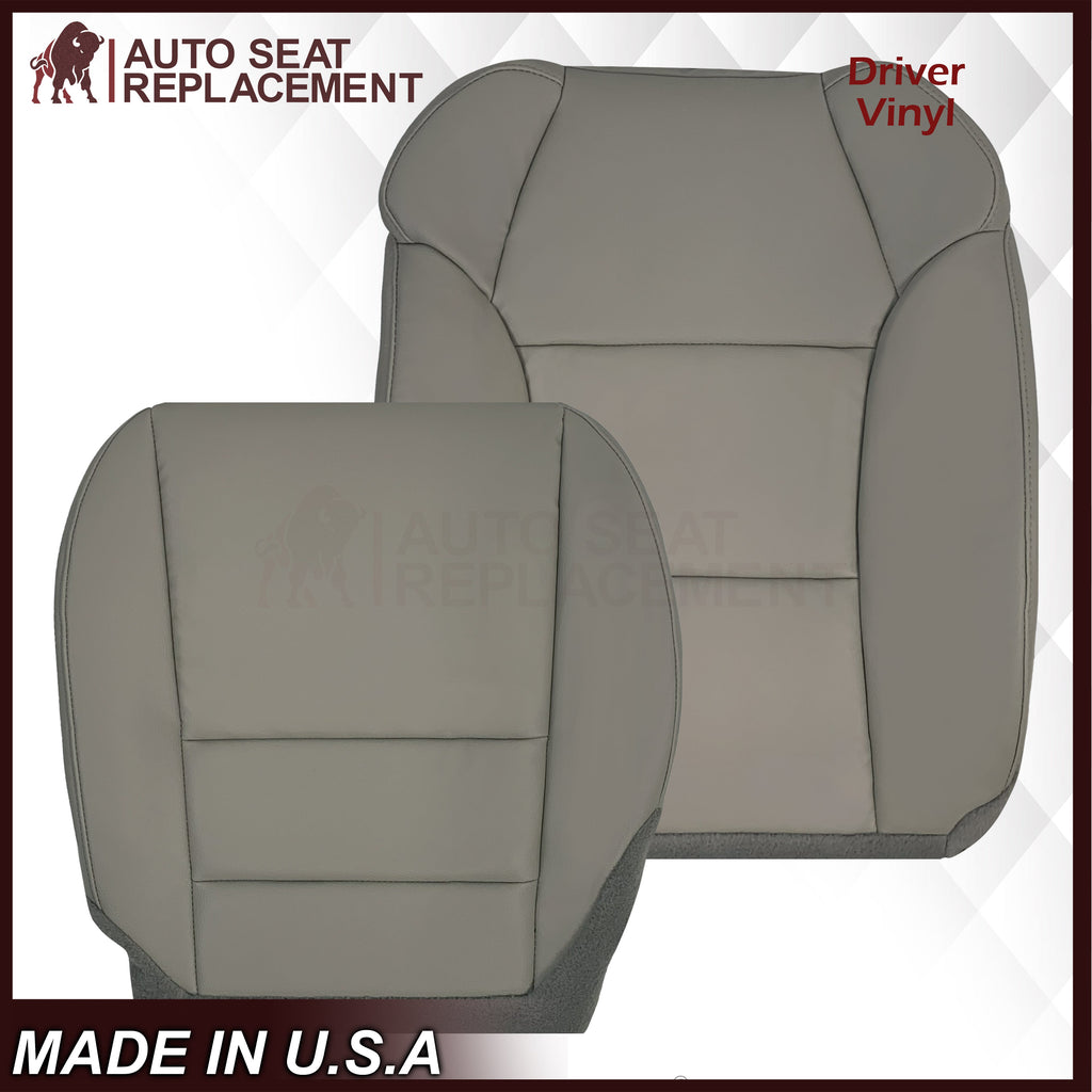 2007 - 2013 Acura MDX Driver Or Passenger Replacement Seat Covers: Non-Perforated Gray