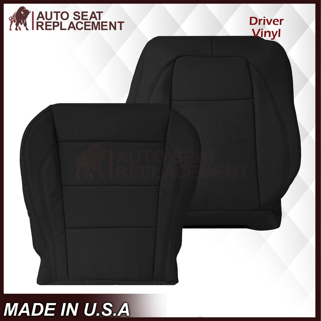 2007 - 2010 Jaguar XK XK-R Genuine Leather OR Synthetic Leather Seat Covers In Black