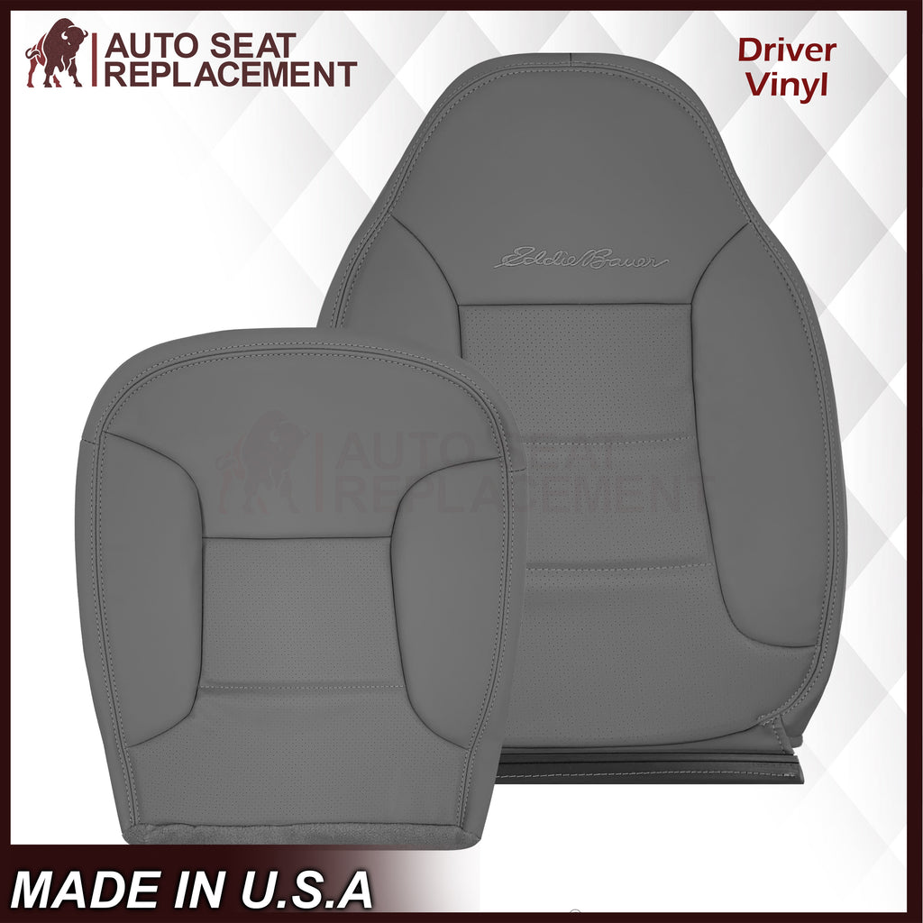 1992 - 1996 Ford Bronco Eddie Bauer Synthetic Leather Seat Cover In Gray
