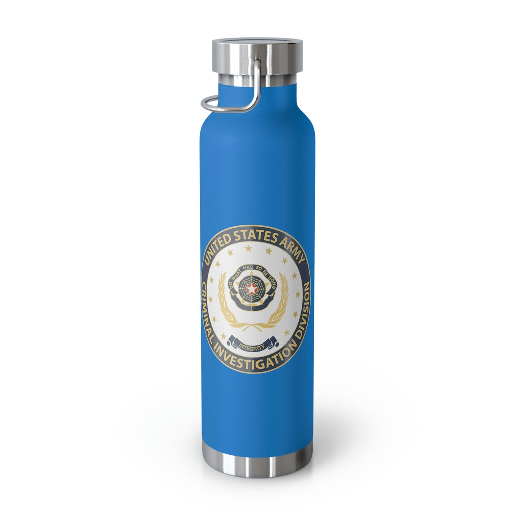 Army CID Badge and Seal - Copper Vacuum Insulated Bottle, 22oz