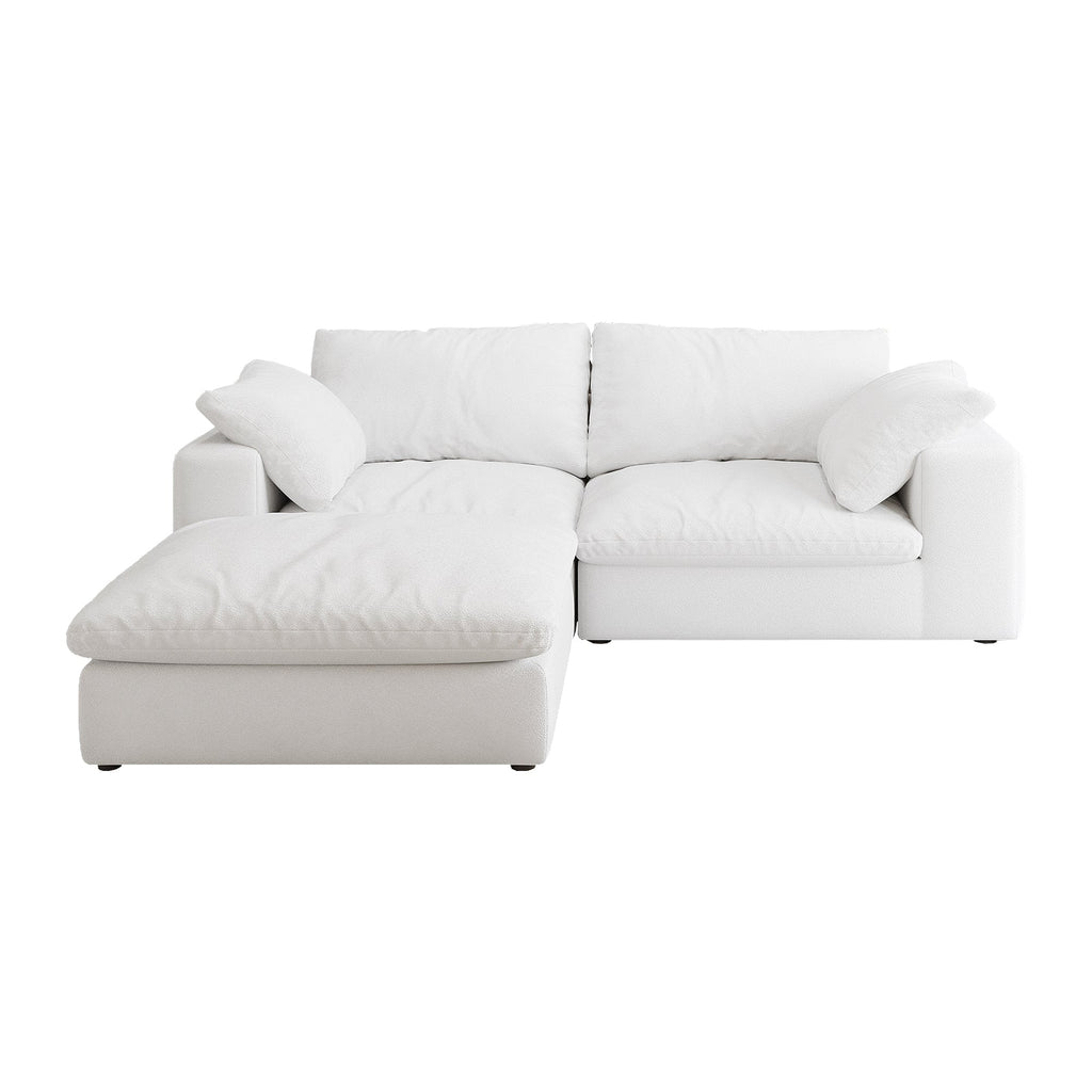 Cloud Modular Sectional Sofa Couch for Living Room,80'Down Filled Comfort Sofa ,2 Seater+ 1Ottoman Couches for Livingroom Apartment,Sofa Cover Washable and Replaceable 2seaters + 1ottoman