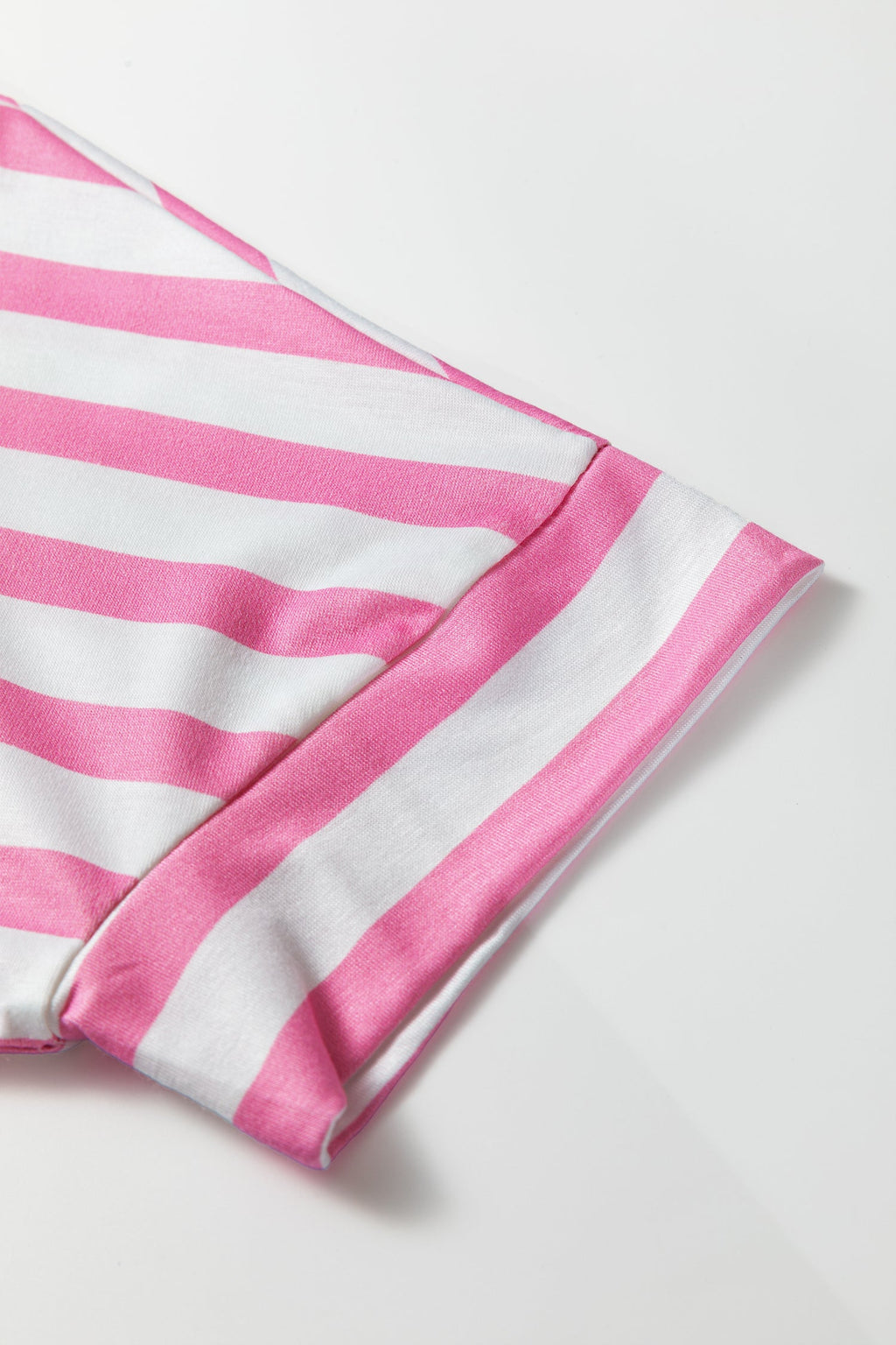 Stripe V-Neck Patch Pocket T-Shirt