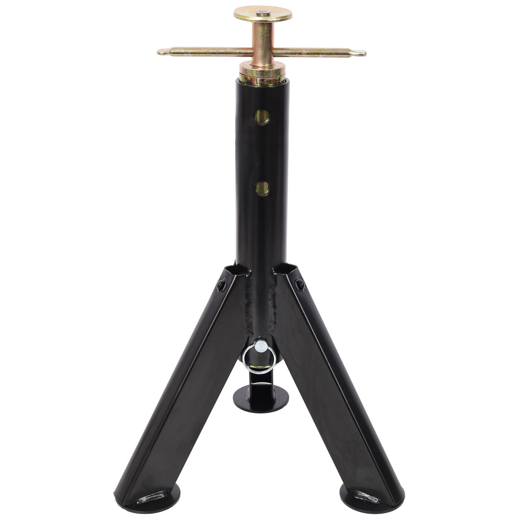 RV Adjustable Telescoping Stabilizer Jack Stand Supports Stabilizer, 16" To 30" (Set of 2) - Black