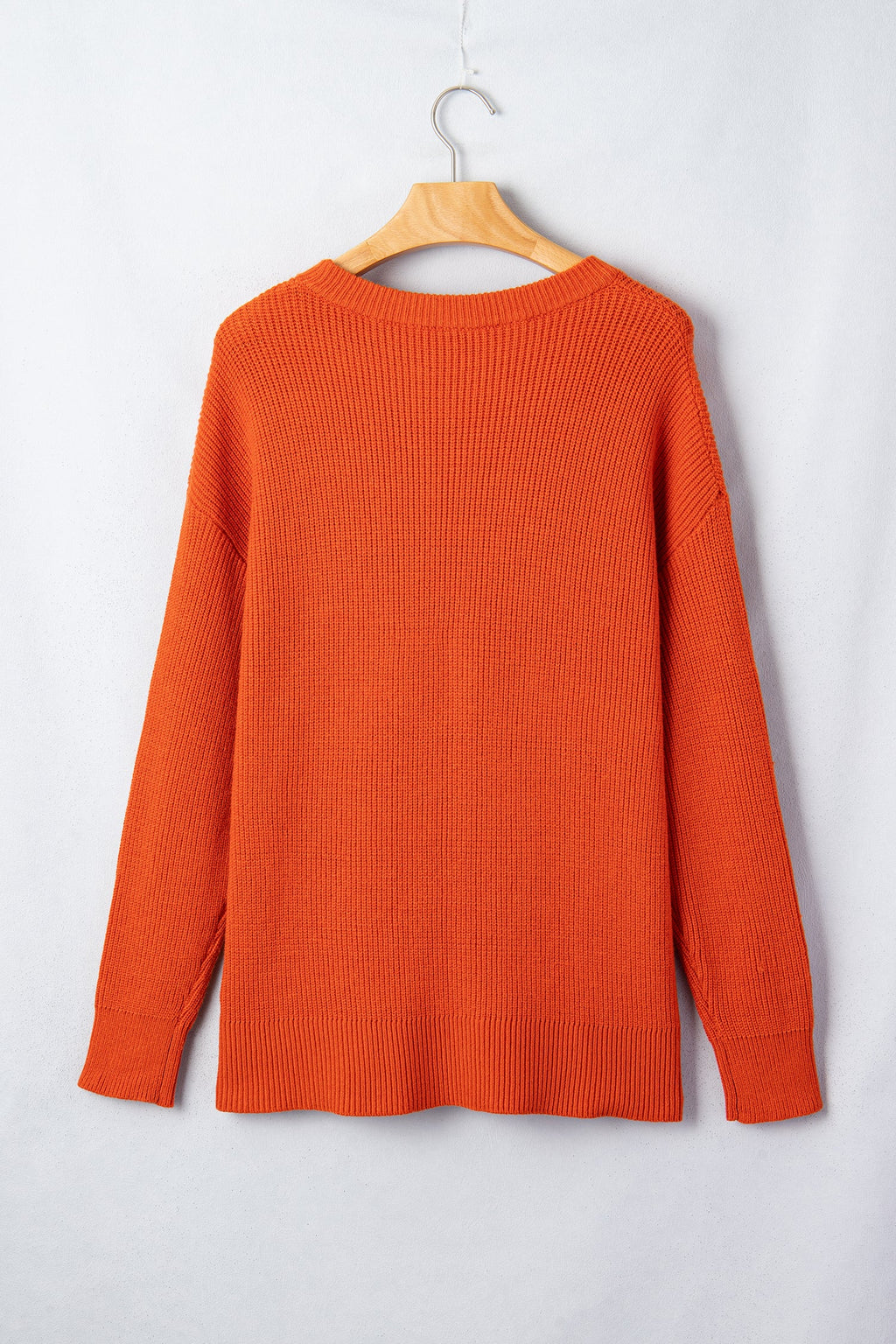 Halloween Drop Shoulder Long Sleeve Round Neck Sweater