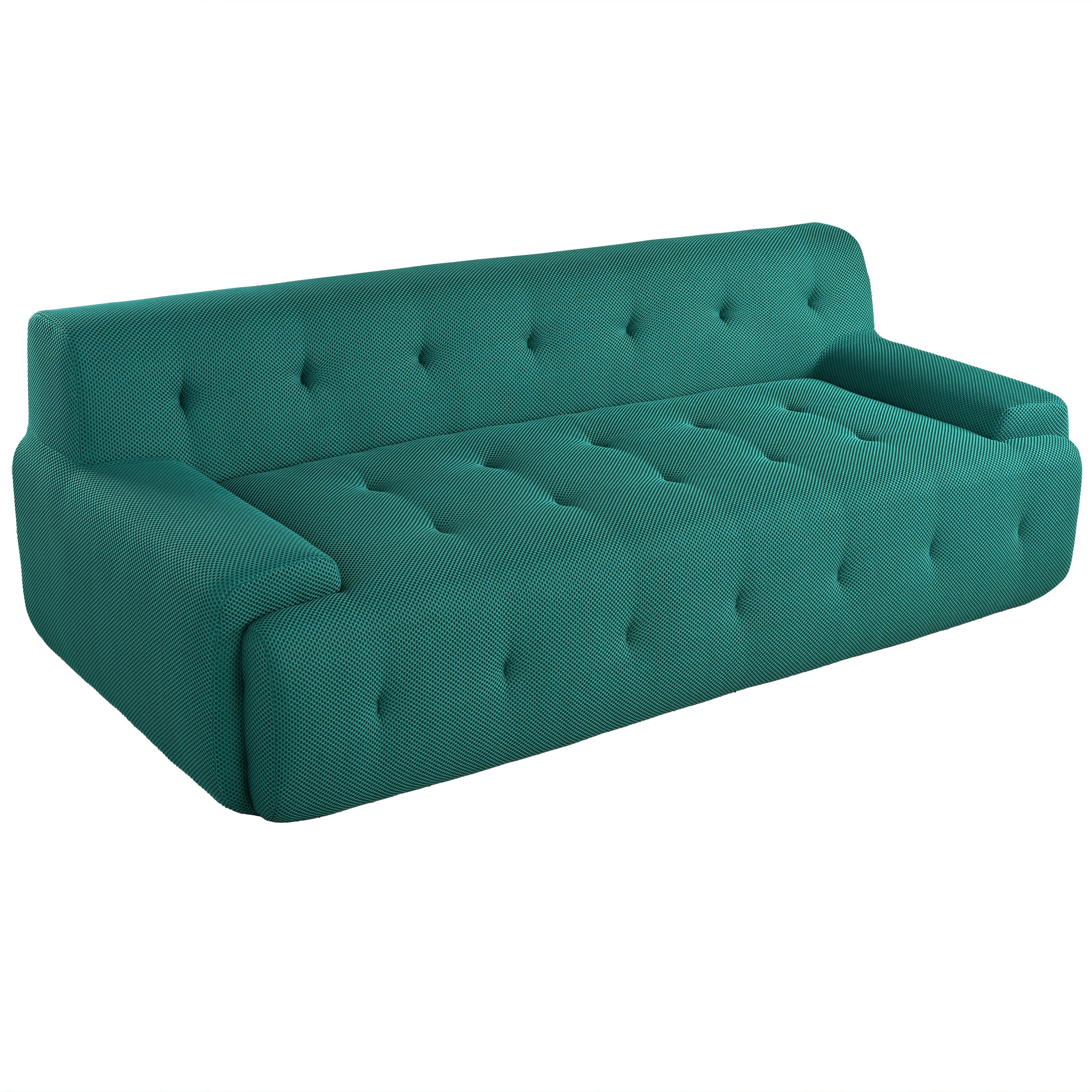 U_Style 86.2'' Modern Minimalist Style Tufted Design Upholstered Sofa, 3-Seat Compression Sofa for Living Room, Bedroom, and Apartment