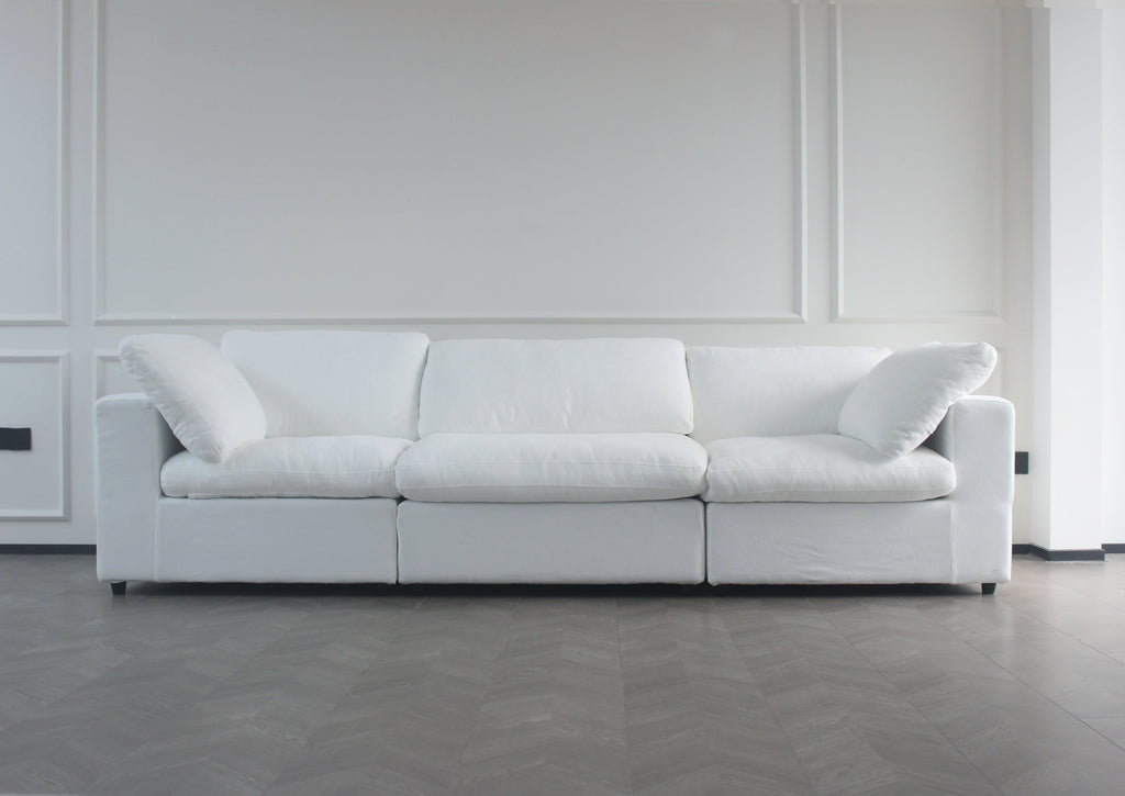 Oversized Cloud Modular Sectional Sofa,120' Down Filled Comfort 3Seater Sofa Couch for Living Room,Minimalist Wide Deep Seat Couches for Office Apartment  3Seaters