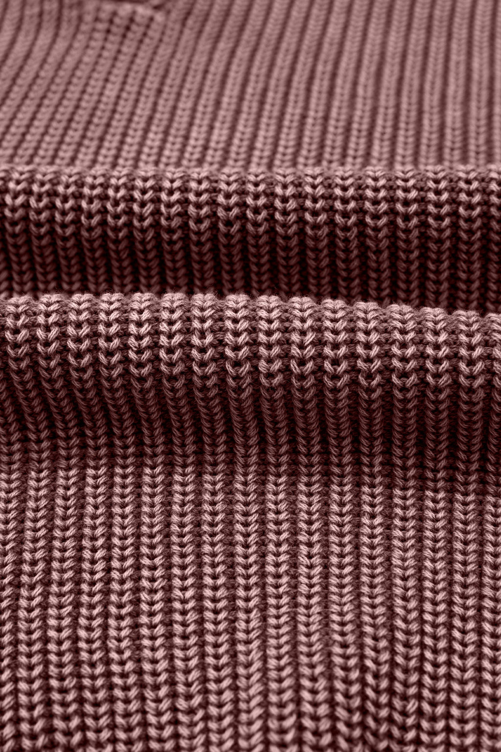 Mineral Wash Knit Button Polo Collar Sweater